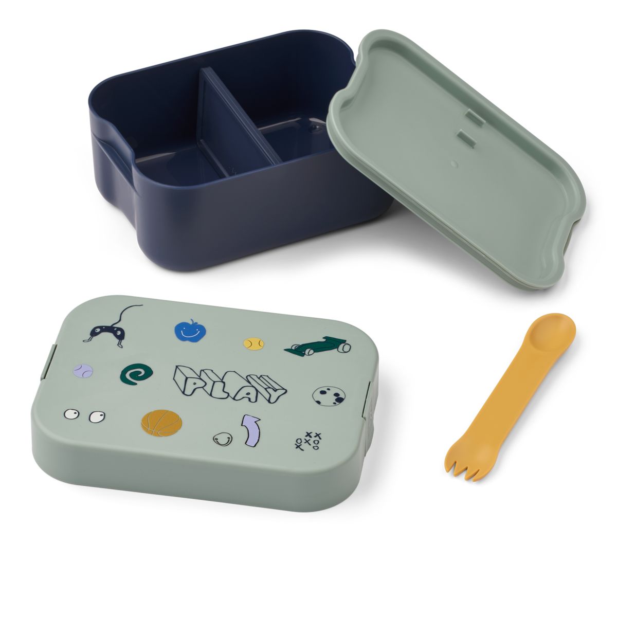 Liewood Kamil Lunchbox - Play / Dusty Peppermint - LUNCHBOX