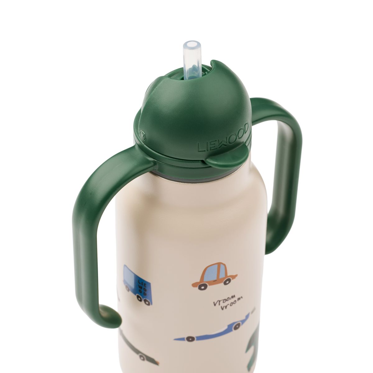 Liewood KIMMIE Steel Water Bottle 250 Ml - Cars / Sandy - WATER BOTTLE
