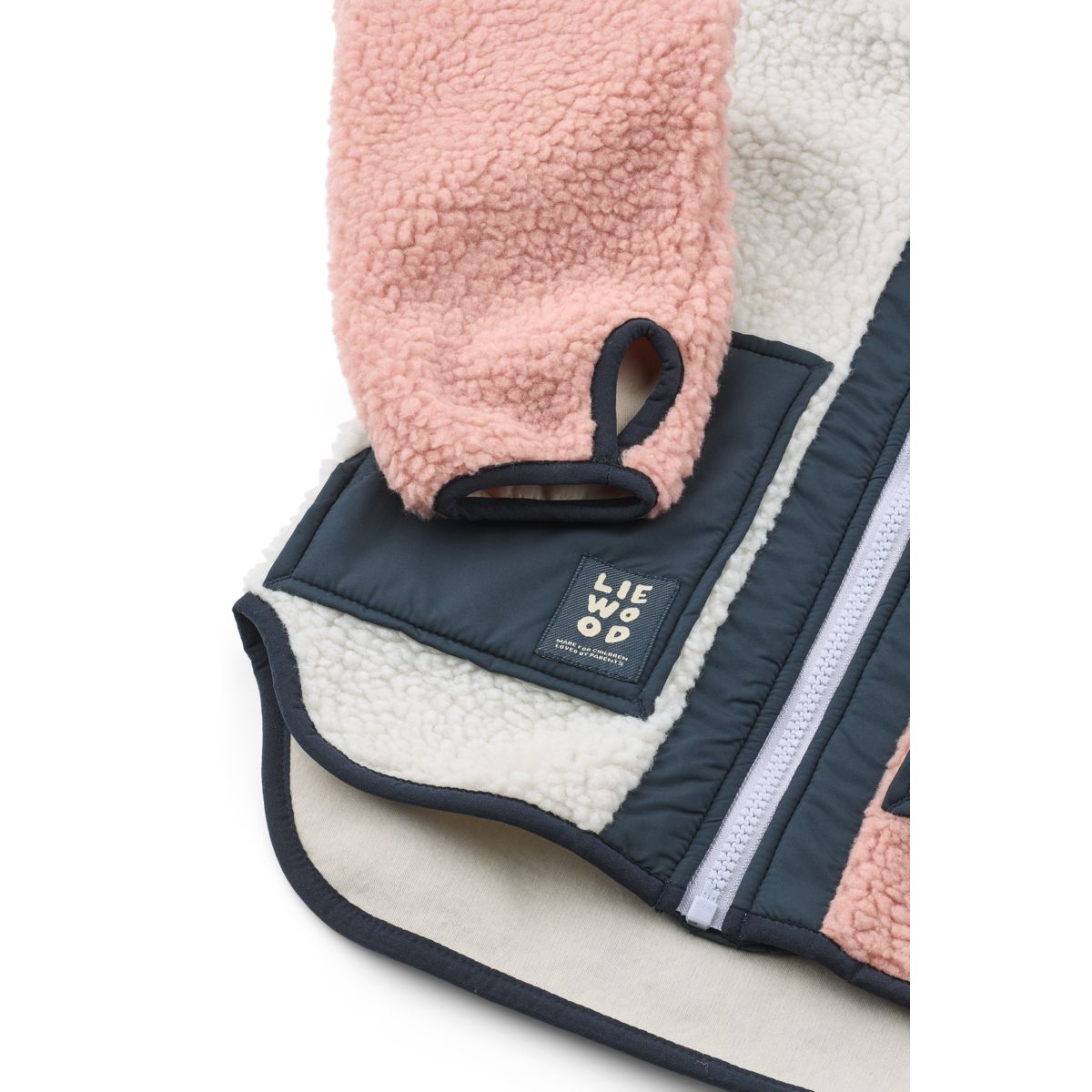Liewood Noam Pile Jacket - Rose blush multi mix - JACKET