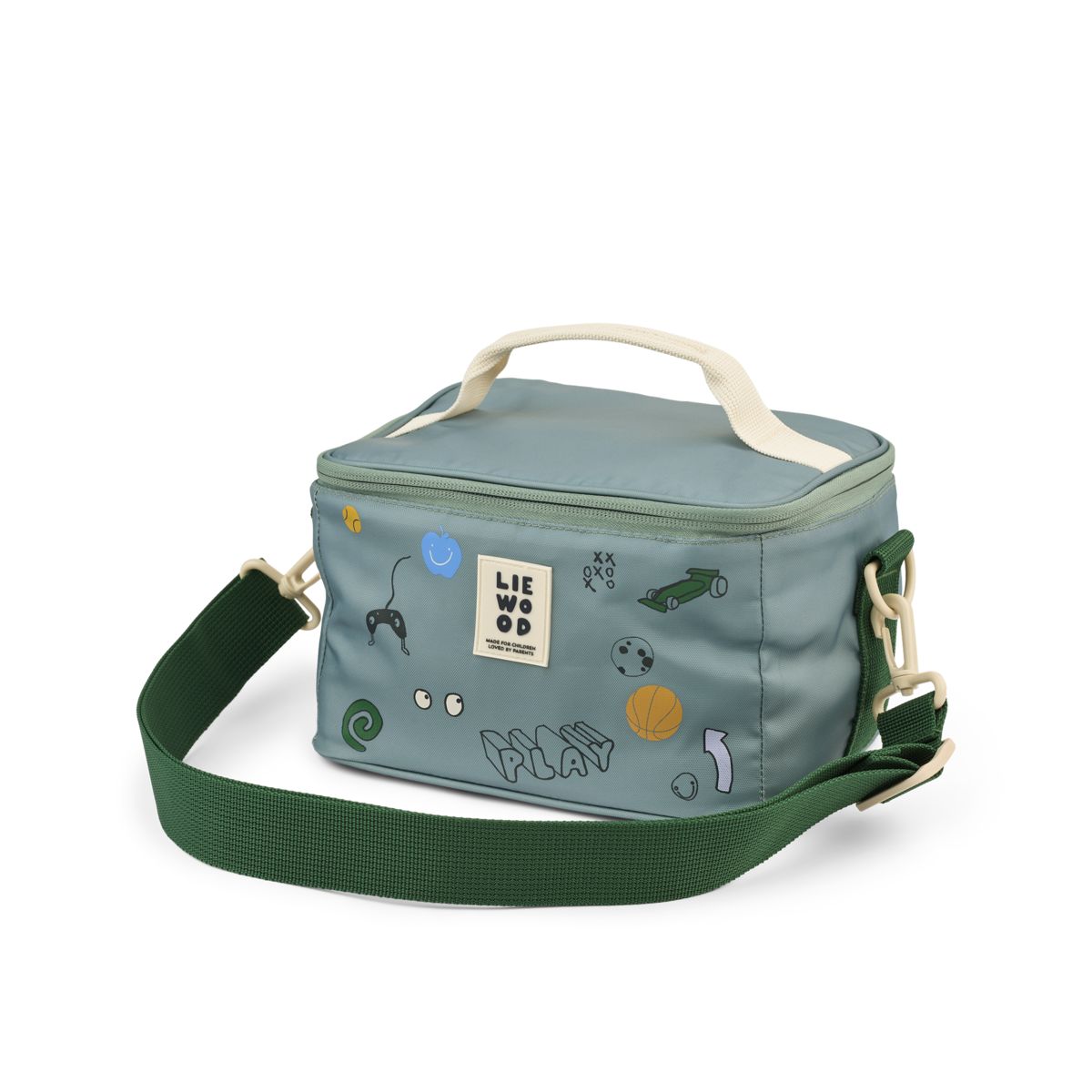 Liewood Toby Insulated Lunch Bag - Play / Dusty Peppermint - CROSSBODY BAG