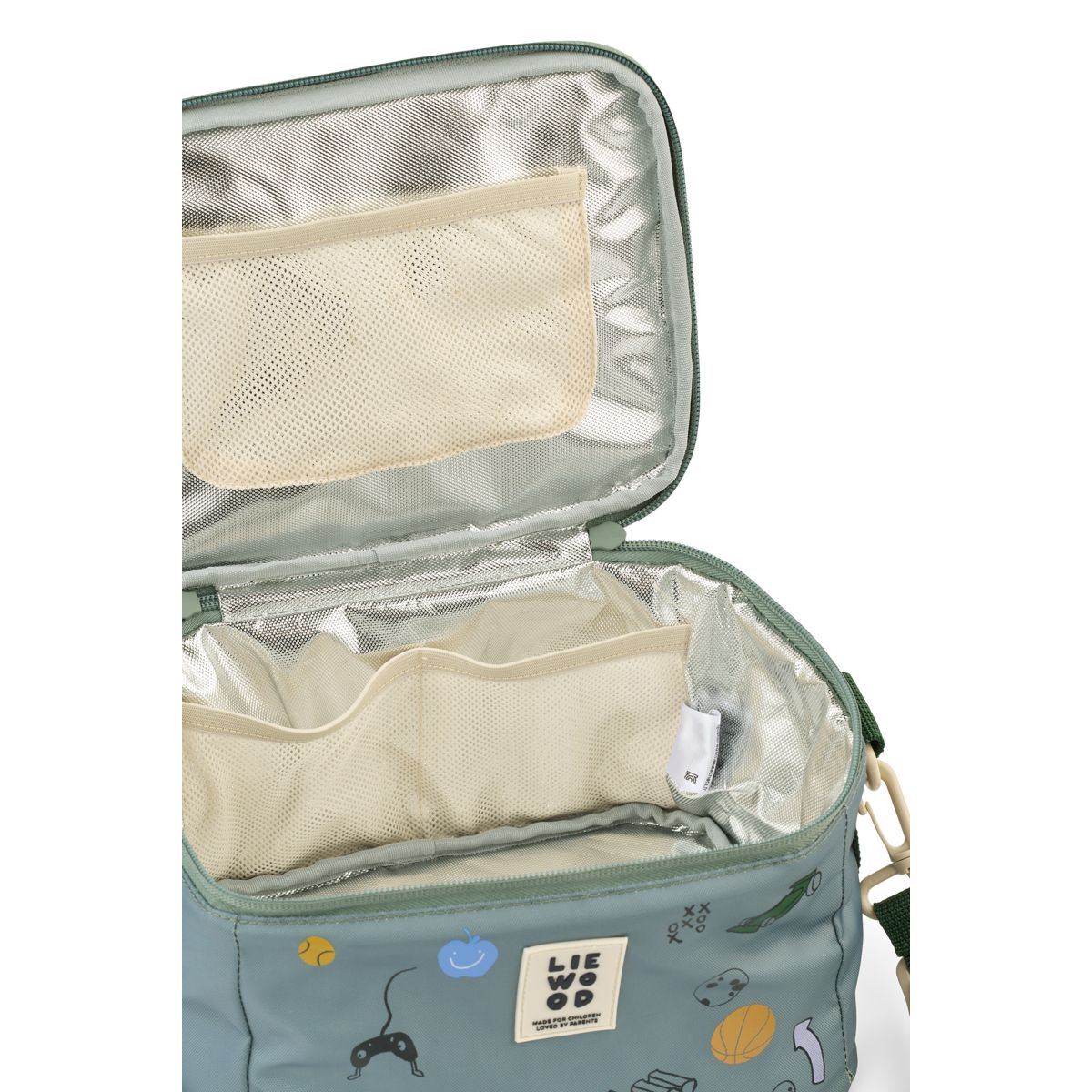 Liewood Toby Insulated Lunch Bag - Play / Dusty Peppermint - CROSSBODY BAG