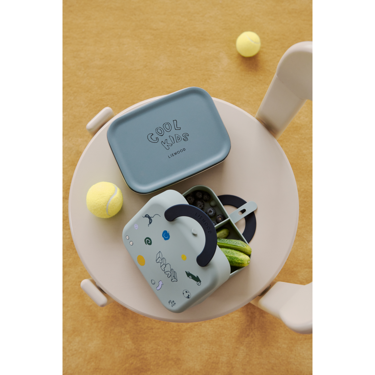 Liewood Elara Foldable Lunchbox - Play / Dusty Peppermint - LUNCHBOX