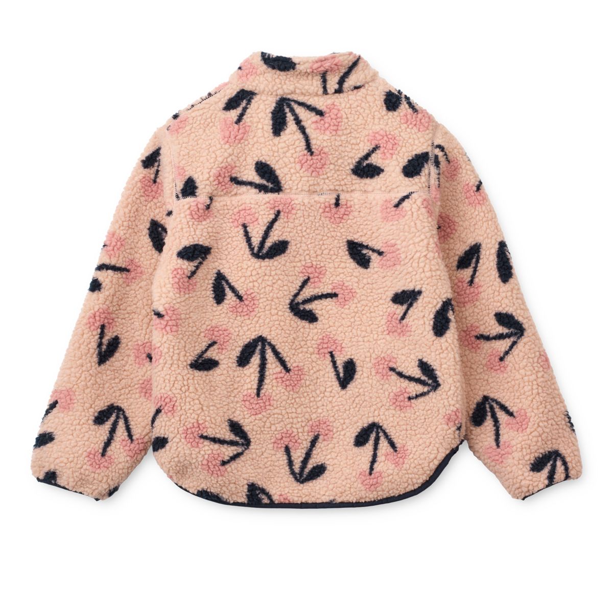 Liewood Nolan Pile Jacket - Mega Cherry heart / Rosey - JACKET