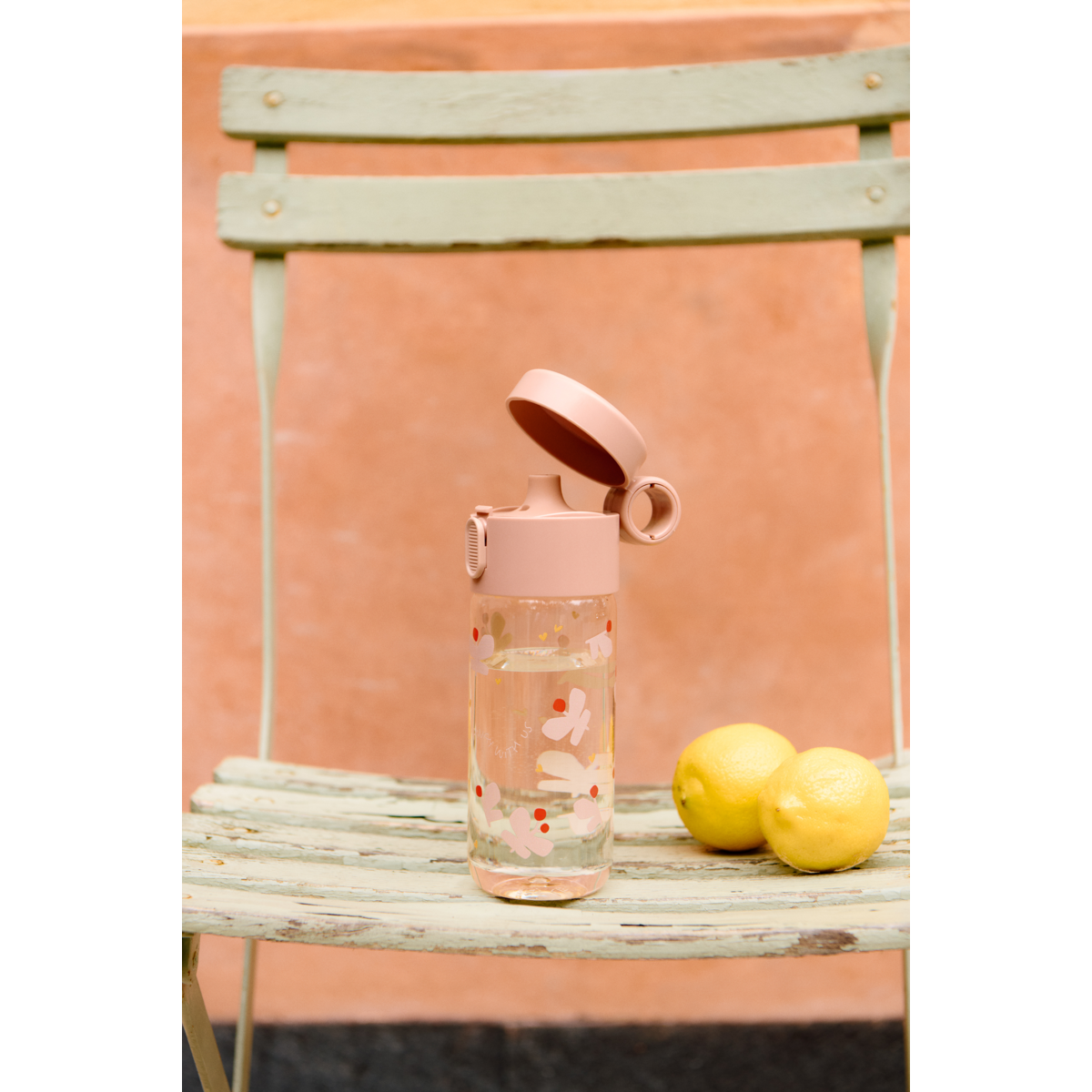 CLEMENCE Tritan-Flasche - Butterfly / Apple blossom