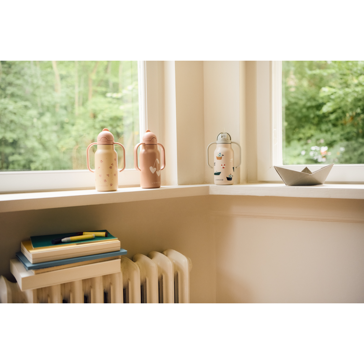 Liewood KIMMIE Bedruckte Flasche 250 ml - Sweethearts / Pale tuscany - Wasserflasche