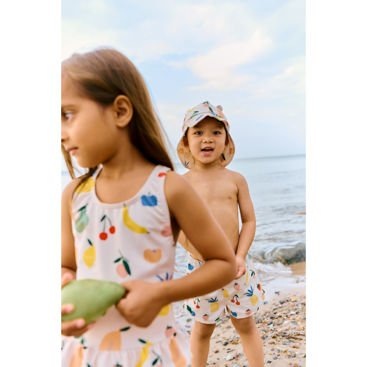 Aiden Bedruckte Boardshorts - Fruit / Sandy