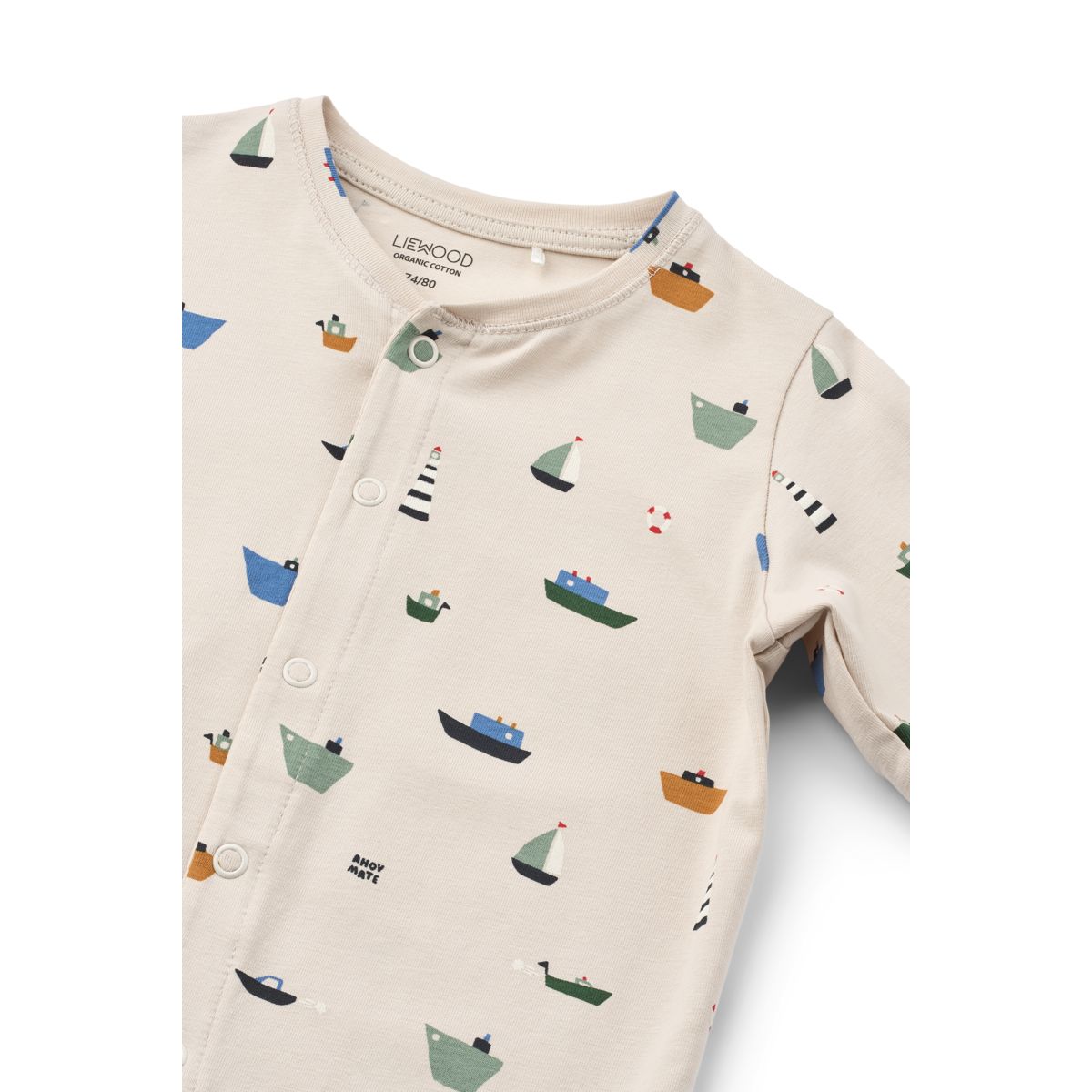 Liewood BIRK Bedruckter Pyjama-Einteiler - Mini sailing / Sandy - Pyjama-Jumpsuit