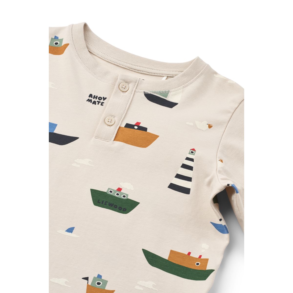 Liewood WILHELM bedrucktes Pyjama-Set - Sailing / Sandy - Pyjama-Set