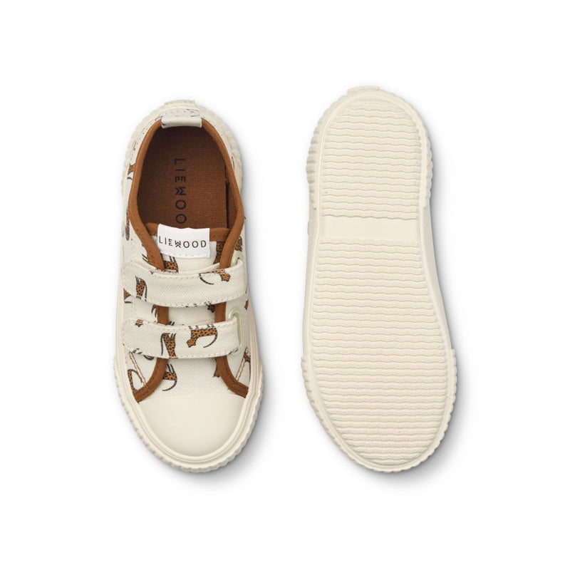 Liewood Kim Canvas-Sneakers, Niedrig Geschnitten - Leopard / Sandy - Sneakers