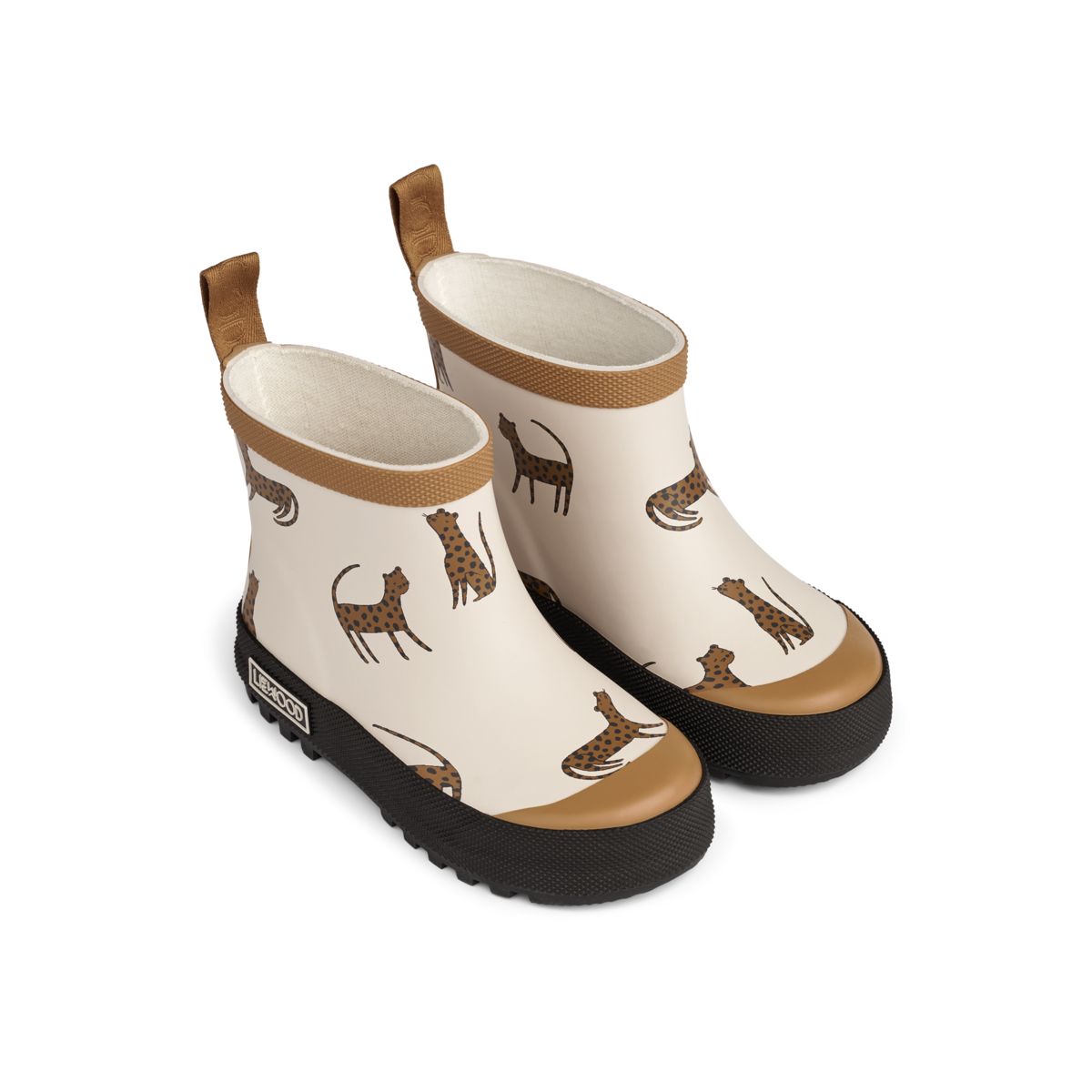 Liewood Tekla Kurzer Regenstiefel mit Print - Leopard / Sandy - Regenstiefel
