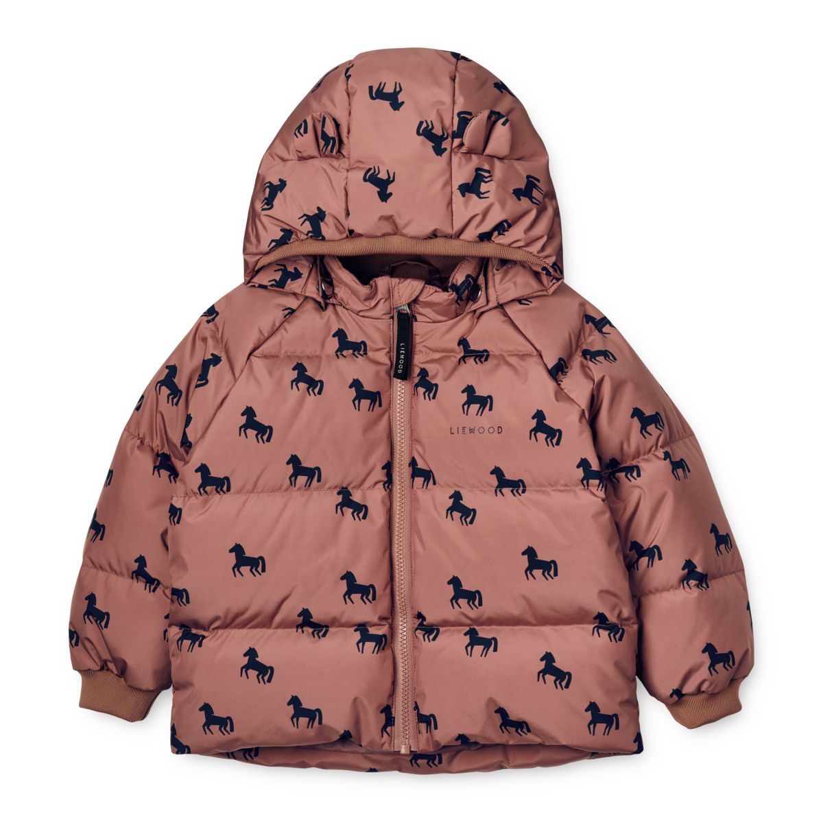 Liewood Polle Daunenjacke - Horses / Dark rosetta - Jacke