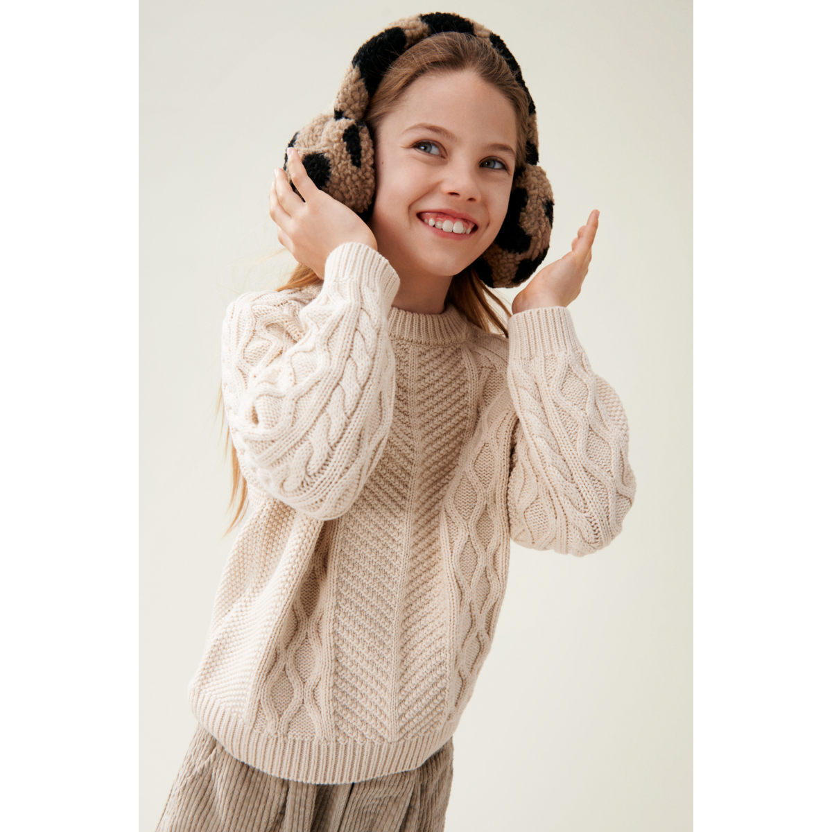 Liewood ALBERO Fleece-Ohrenwärmer - Mega leo / oat mix - Schal / Halswärmer