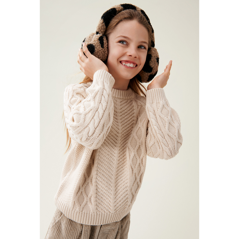 Liewood ALBERO Fleece-Ohrenwärmer - Mega leo / oat mix - Schal / Halswärmer