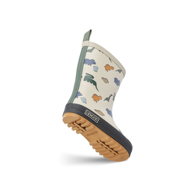 Liewood MASON Thermo-Regenstiefel - Dinosaurs / Mist - Thermo-Stiefel