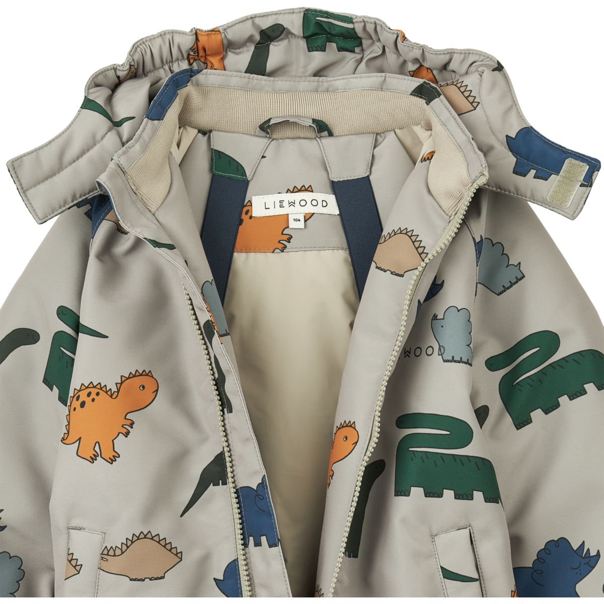 Liewood Isa Schneeanzug - Dinosaurs / Mist - SUIT