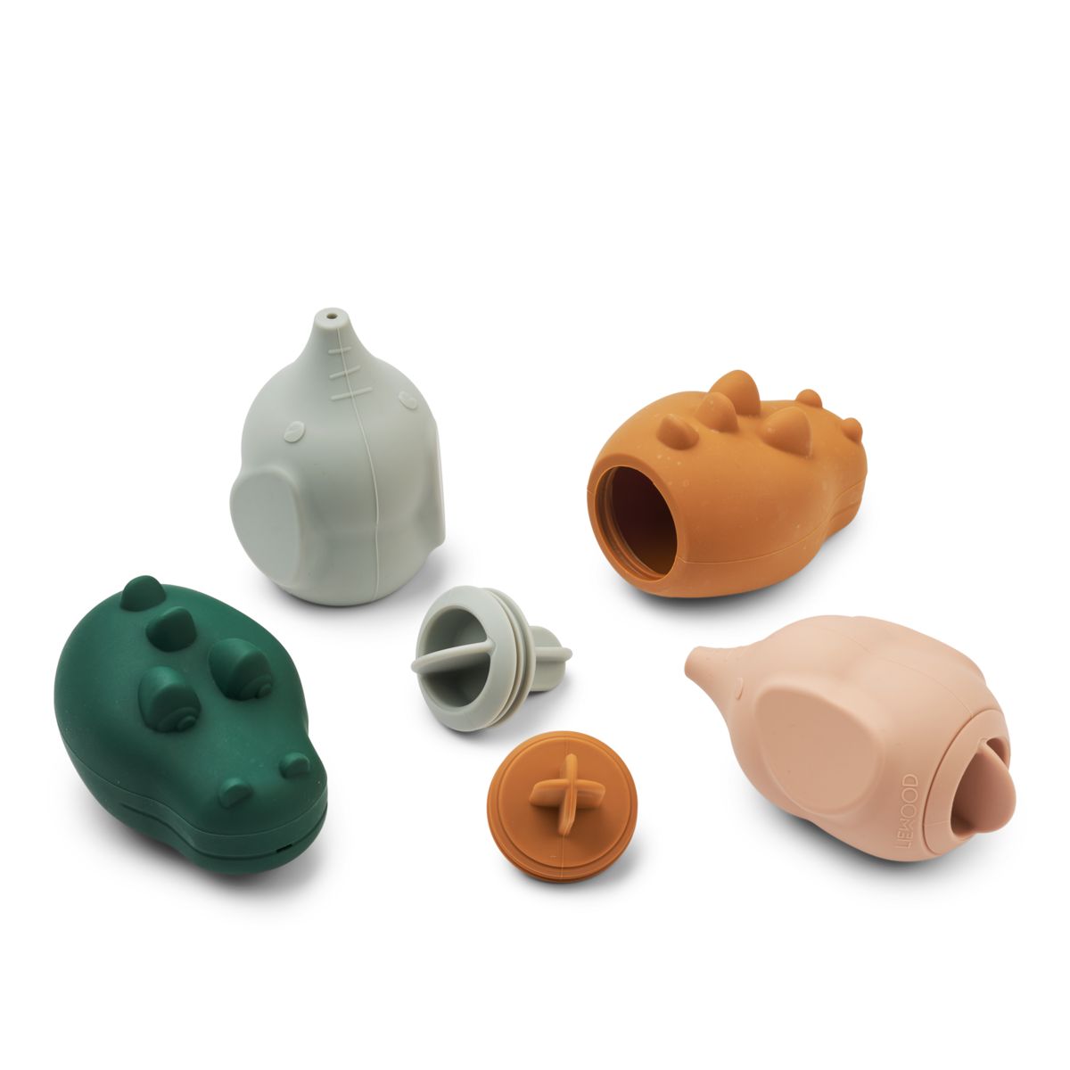 CAROLINA Quetschspielzeugen 4er-Pack - Dove blue multi mix