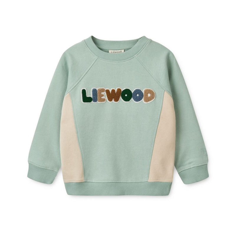 Liewood Aude Sweatshirt mit Aufdruck - Ice blue / Sandy - Sweatshirts