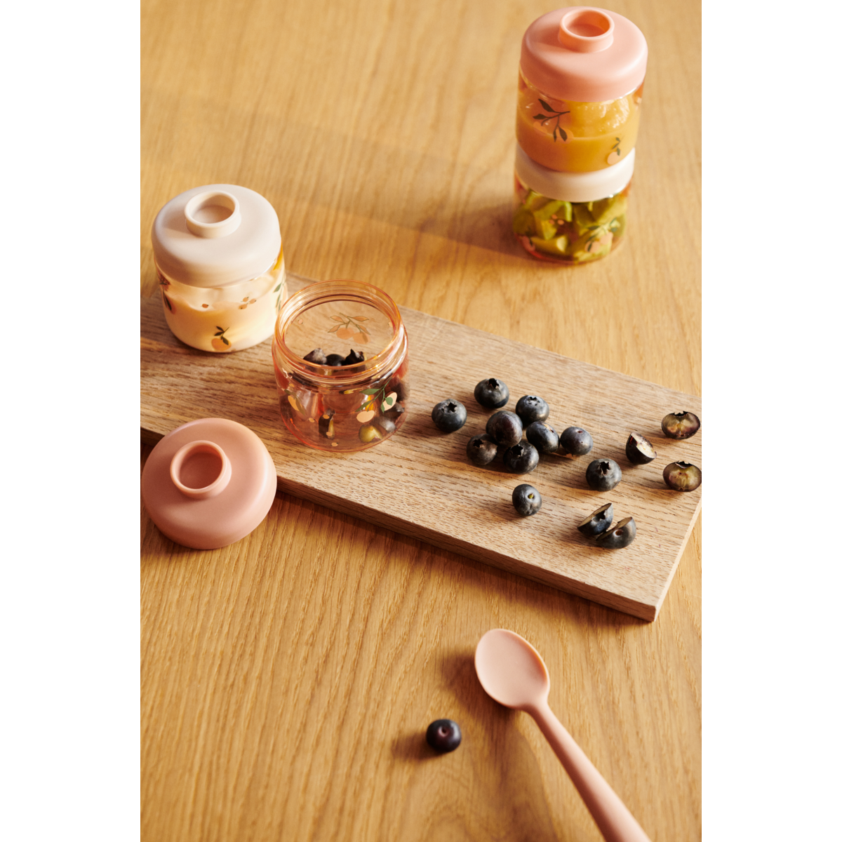 Liewood Dominique Babynahrungsboxen 4er-Pack - Peach / Sea shell - Snackbox