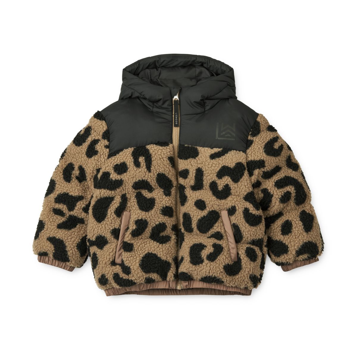 Liewood Niko Fleece-Pufferjacke - Mega leo / oat mix - Jacke