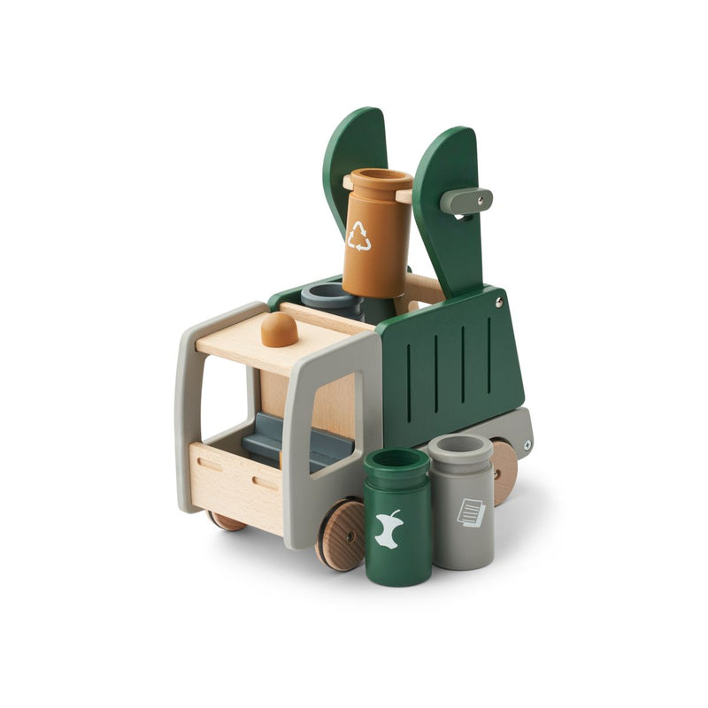 Liewood Irina Recycling Truck - Garden green multi mix -