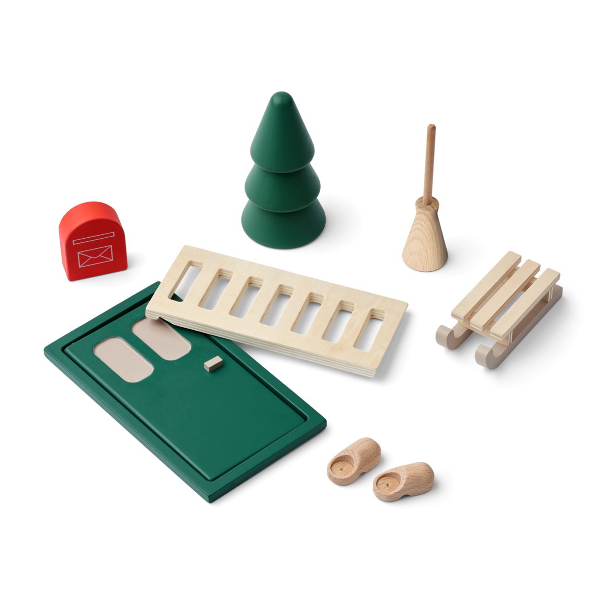 Liewood Lena Elfentür - Garden green multi mix - Weihnachten