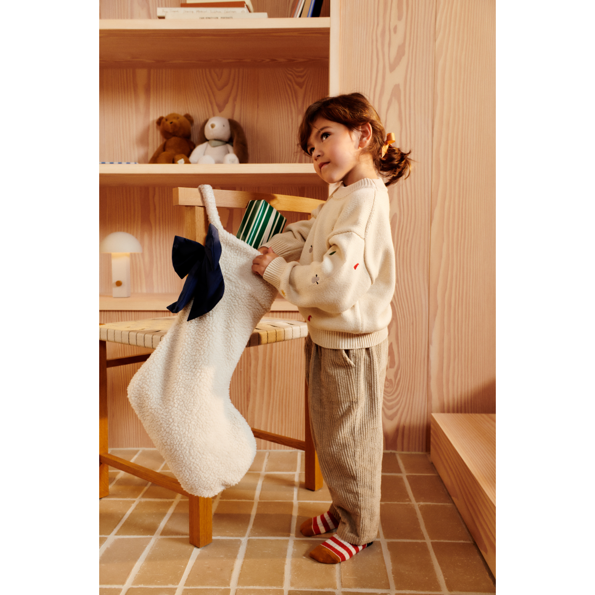 Liewood Eve Plüsch-Weihnachtsstrumpf - Classic navy / Sandy - Weihnachten