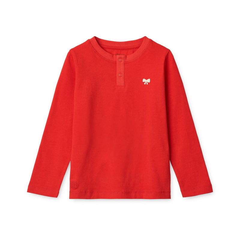 Liewood Wilhelm Bedrucktes Pyjama-Set
 - Holiday bow sandy / Apple red - Pyjama-Set
