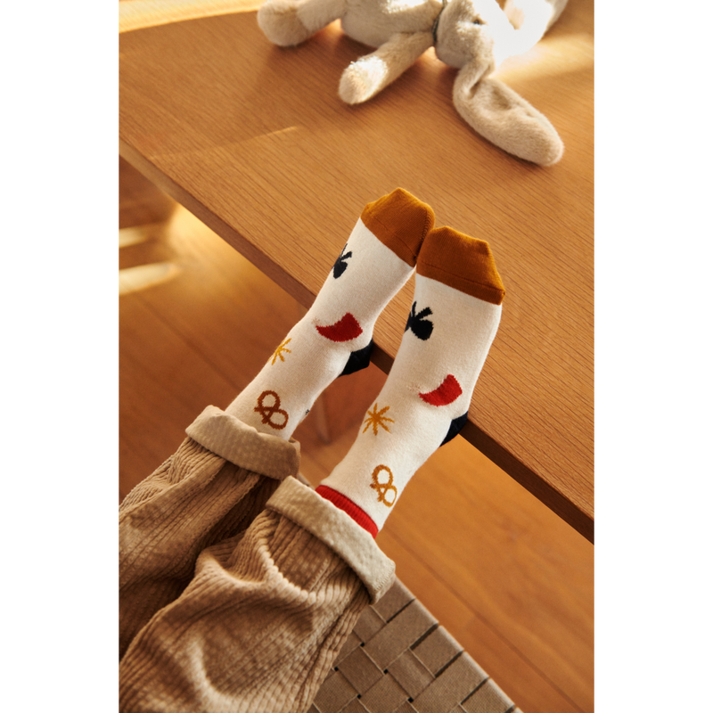 Liewood Silas Baumwoll Socken 3er Pack - Holiday / Sandy mix - Socken/Strümpfe