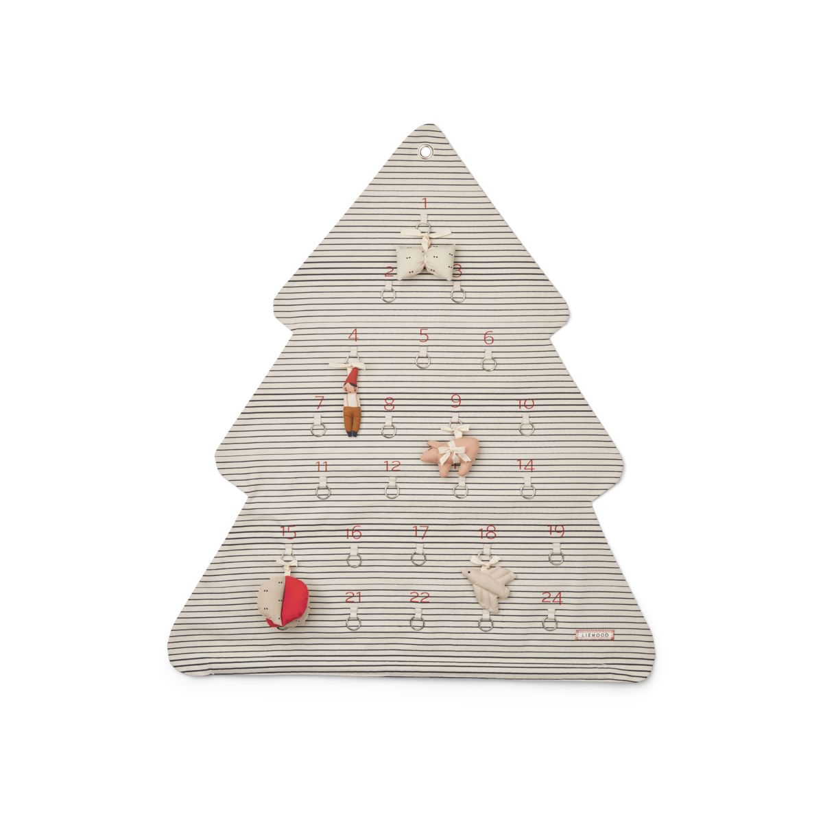 Liewood Natalie Weihnachtsgeschenkkalender - Stripes Sandy / Classic navy - Weihnachten