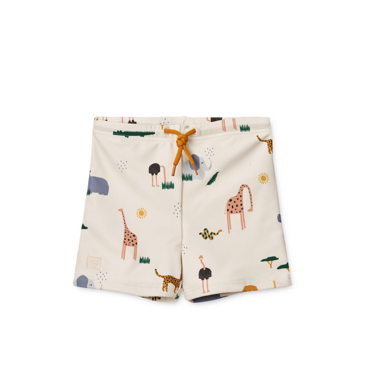 Liewood Otto Printed Swim Trunks - Safari sandy mix - SWIMPANTS