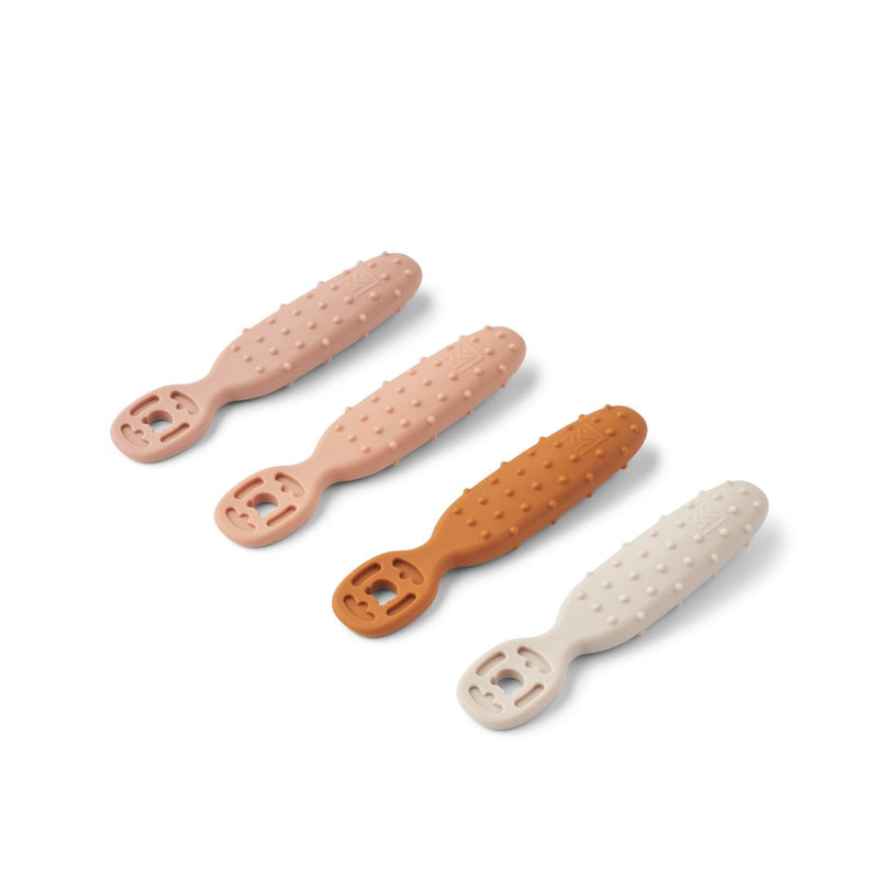 Liewood Caelia Baby Lernlöffel 4er-Pack - Pale tuscany multi mix - Besteck