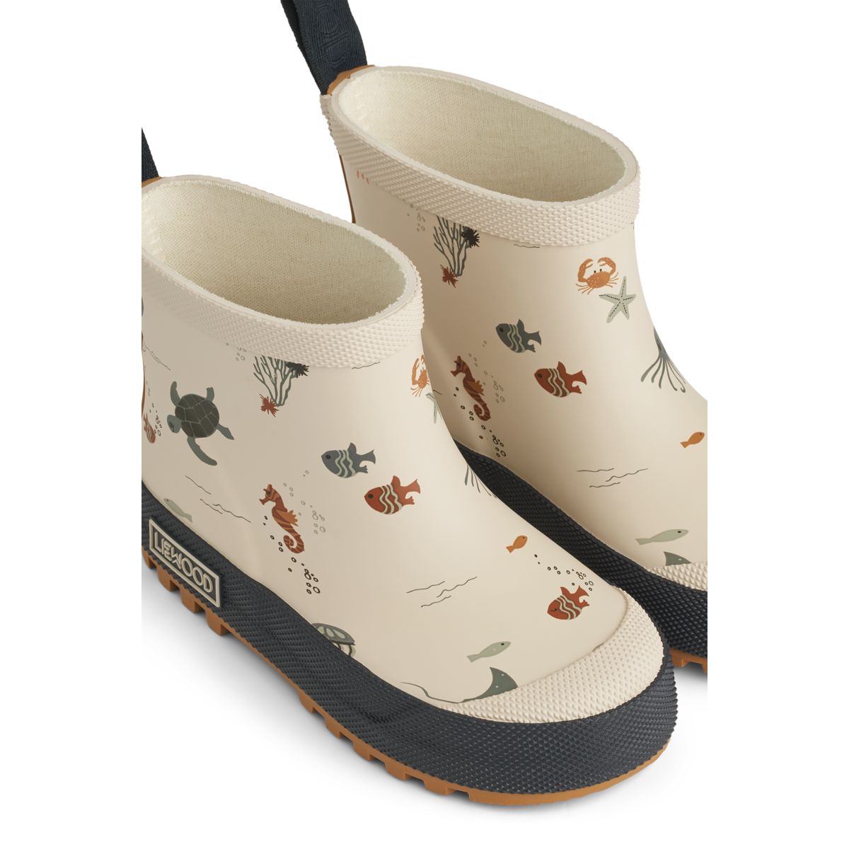 Liewood Tekla Kurzer Regenstiefel mit Print - Sea creature / Sandy - Regenstiefel