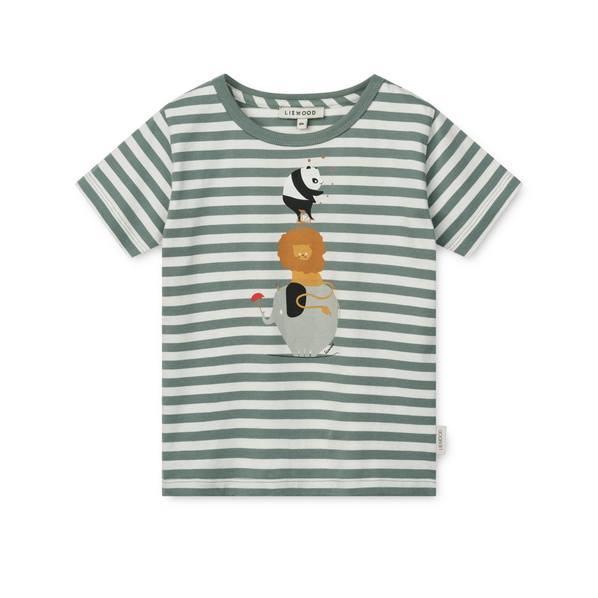 Liewood APIA T-Shirt mit Motiv - Circus / Stripe peppermint / Creme de la creme - T-shirt