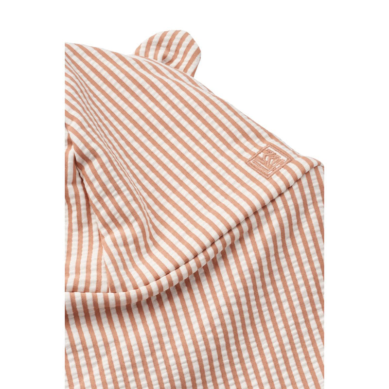 Liewood Senia Sonnenhut Seersucker - Y/D stripe Pale tuscany / Creme de la creme -