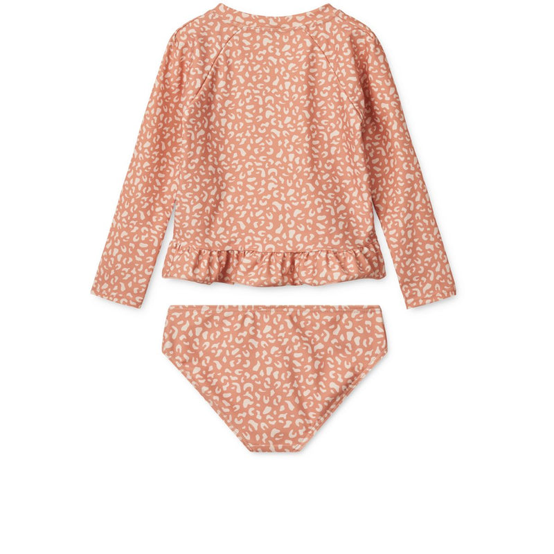 Liewood Dagny Badeset - Mini leo / Tuscany rose - Schwimm-T-Shirt