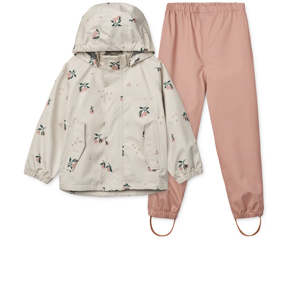 Liewood PEDIA Regenbekleidungsset - Peach / Sea shell - Satz