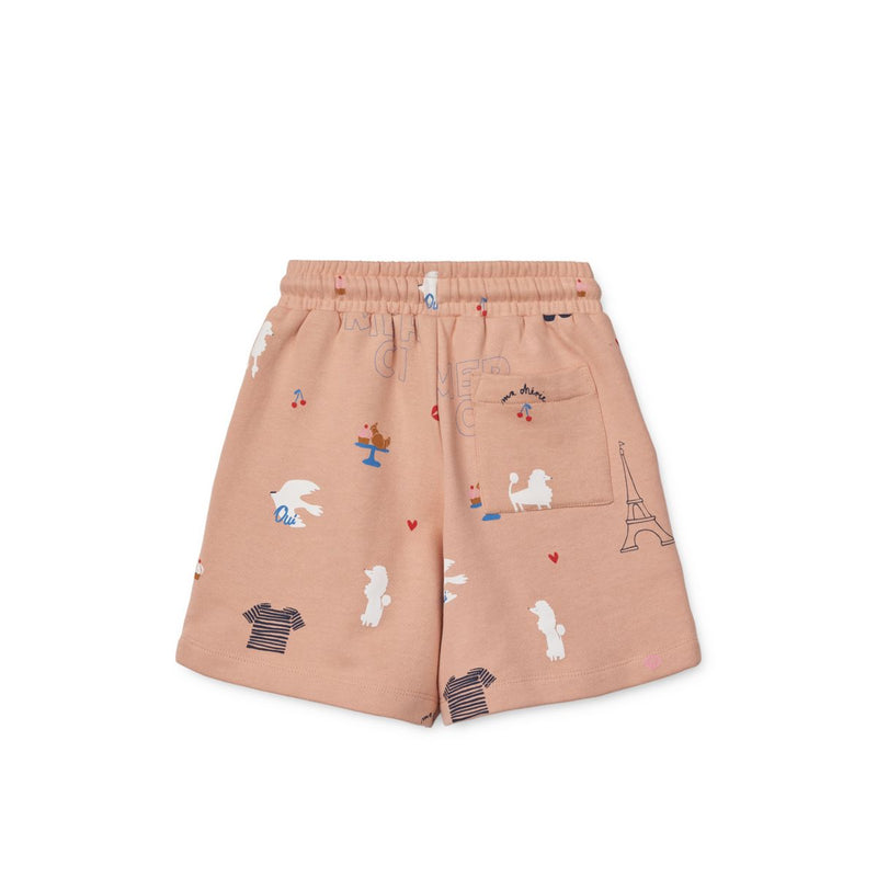 Liewood GRAM Bedruckte Sweatshorts - Paris / Pale tuscany - Shorts