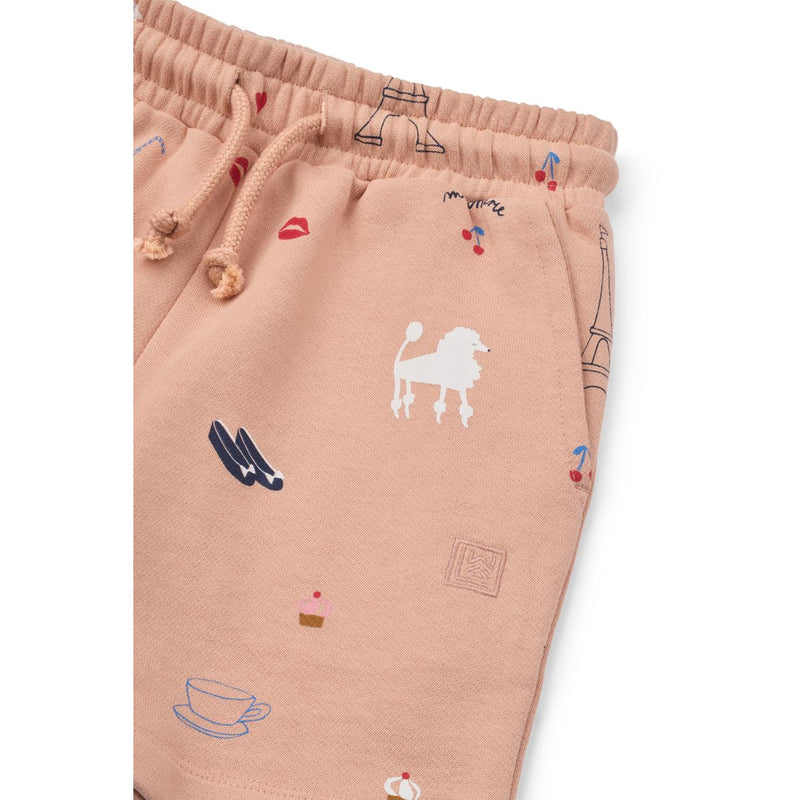 Liewood GRAM Bedruckte Sweatshorts - Paris / Pale tuscany - Shorts