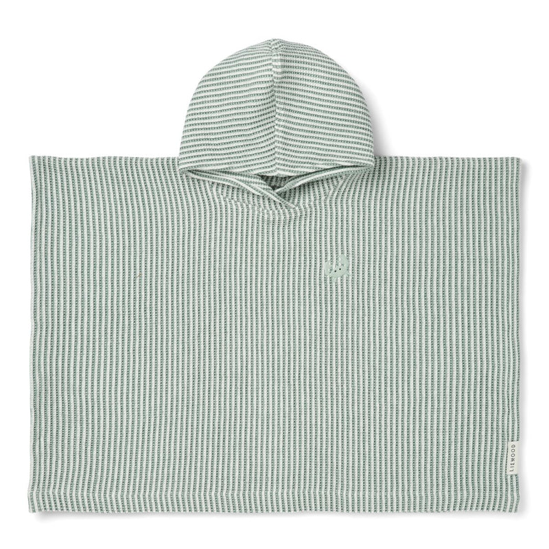 Liewood PACO Stickerei Poncho - Y/D stripe Peppermint / Creme de la creme - Bademantel / Poncho