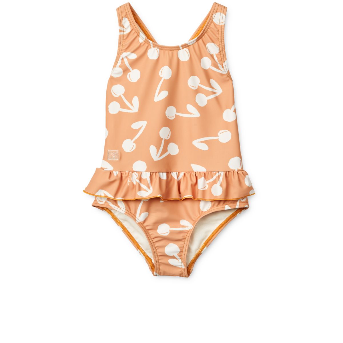 Amara Bedruckter Badeanzug - Cherry blossom / Light apricot