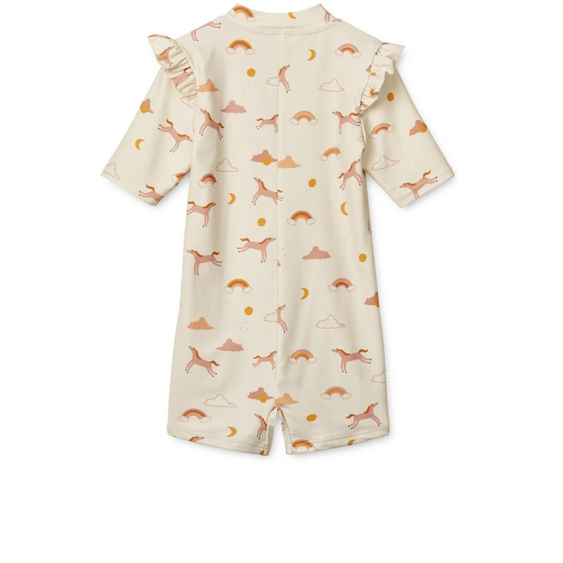 Liewood Amel Badeanzug mit Print in Jumpsuit-Passform - Dream / Ecru - Badeanzug