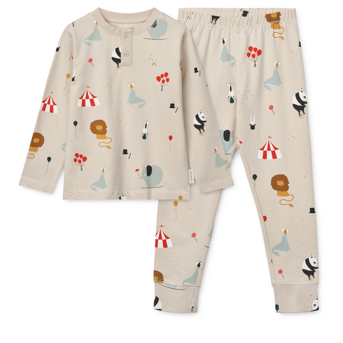 Liewood WILHELM Bedrucktes Pyjama-Set - Circus / Sandy - Pyjama-Set