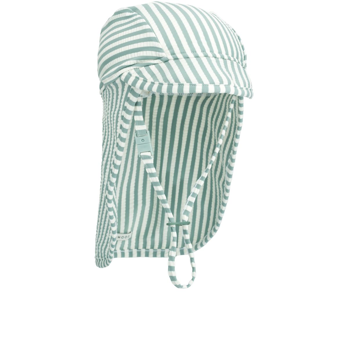 Liewood CECILIA Seersucker Hut - Stripe Peppermint / Crisp white - SCHWIMMHUT