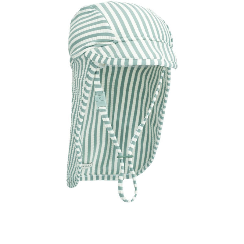 Liewood CECILIA Seersucker Hut - Stripe Peppermint / Crisp white -