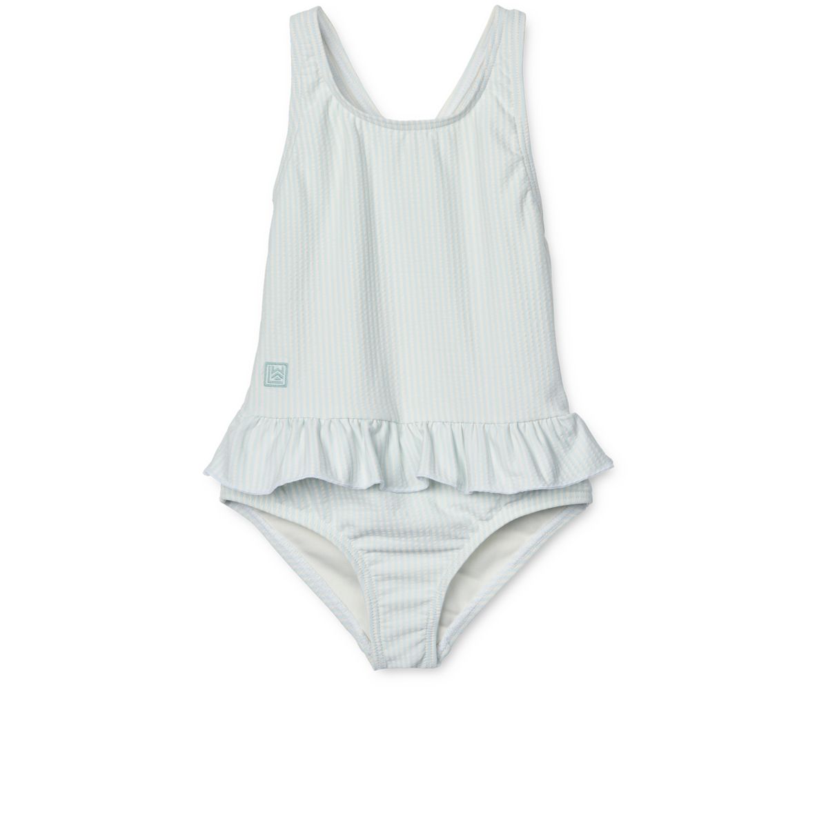 Liewood Amara Gestreifter Badeanzug - Y/D stripe Pure sky / Creme de la creme - Badeanzug