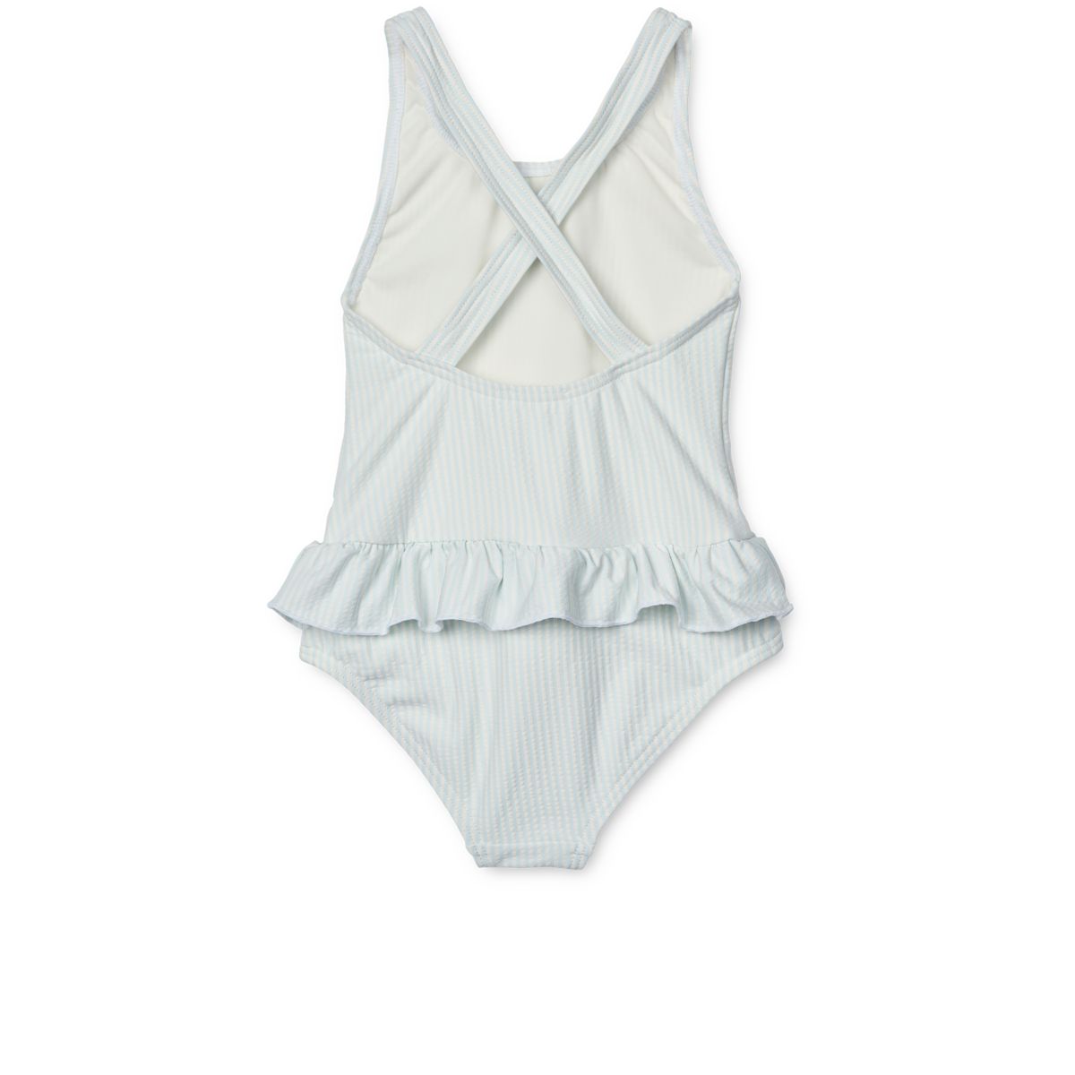 Liewood Amara Gestreifter Badeanzug - Y/D stripe Pure sky / Creme de la creme - Badeanzug