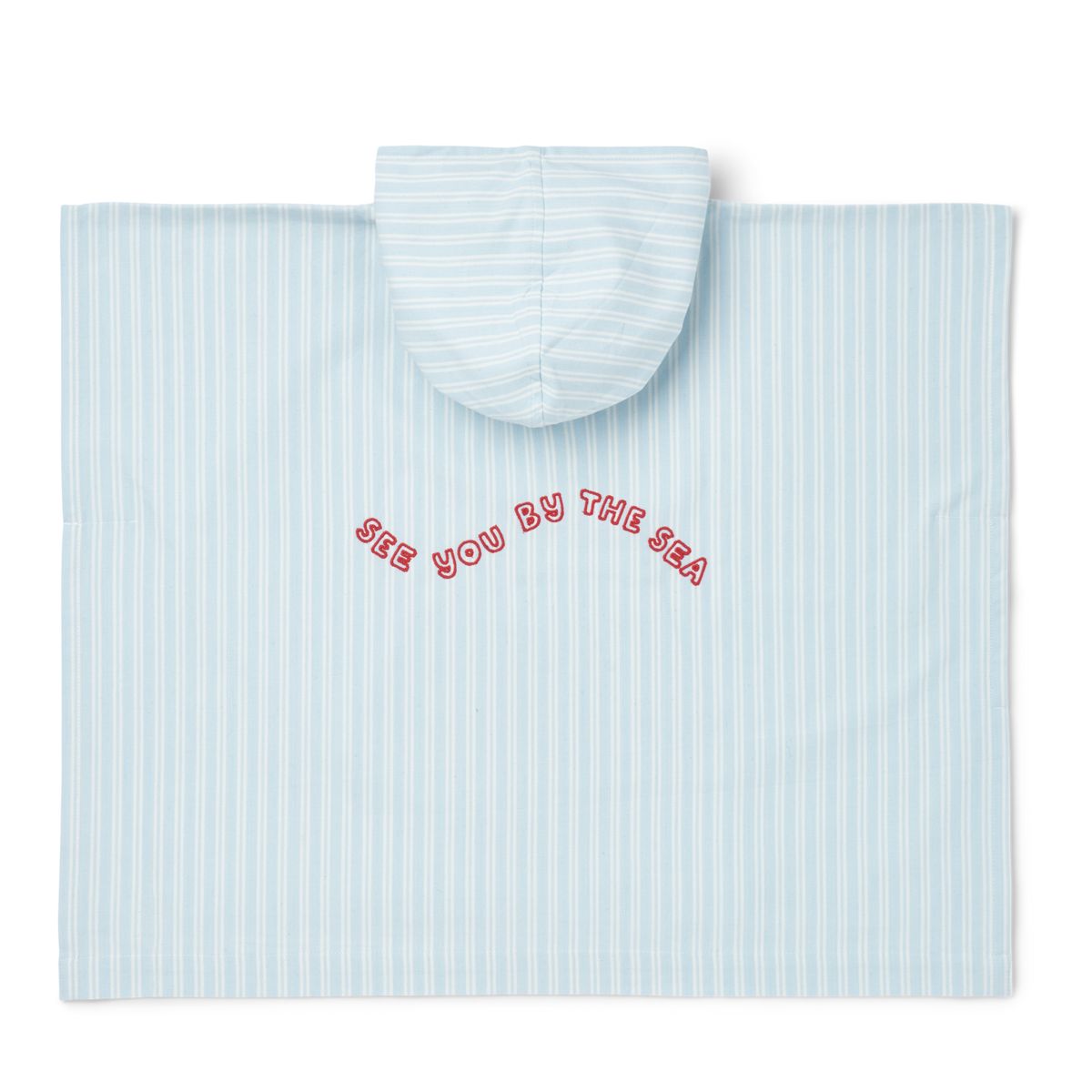 Liewood Kaiden Poncho - Y/D stripe Pure sky / Creme de la creme - Bademantel / Poncho