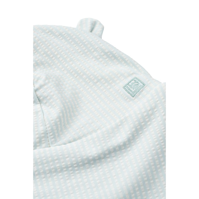 Liewood Senia Sonnenhut Seersucker - Y/D stripe Pure sky / Creme de la creme -