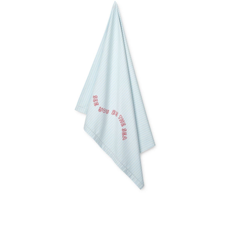 Liewood PAIGE Strandhandtuch - Y/D stripe Pure sky / Creme de la creme - Häntucher / Waschlasppen