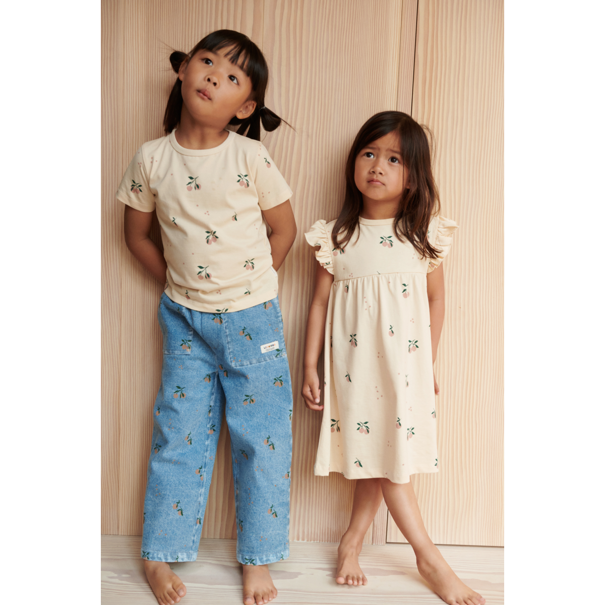 NEVEAH Bedrucktes Kleid
 - Peach / Sea shell